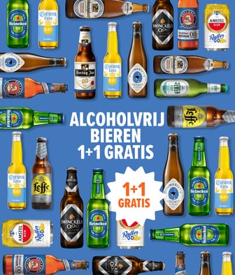 1+1 gratis alcoholvrij bieren
